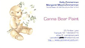 Canna Bear Paint by Kelly Zimmerman and Margaret Mount-Zimmerman