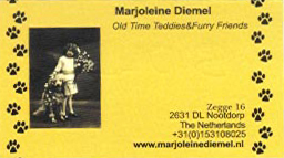 Old Time Teddies and Furry Friends by Marjoleine Diemel