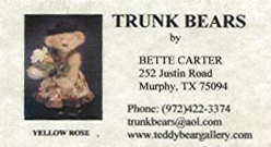 Trunk Bears by Bette Carter