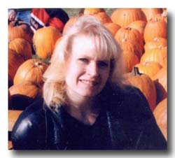 Laura at the pumpkin patch